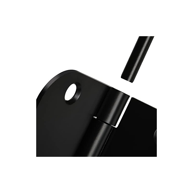 Haidms 48 Pack Matte Black Door Hinges No Squeak 3.5