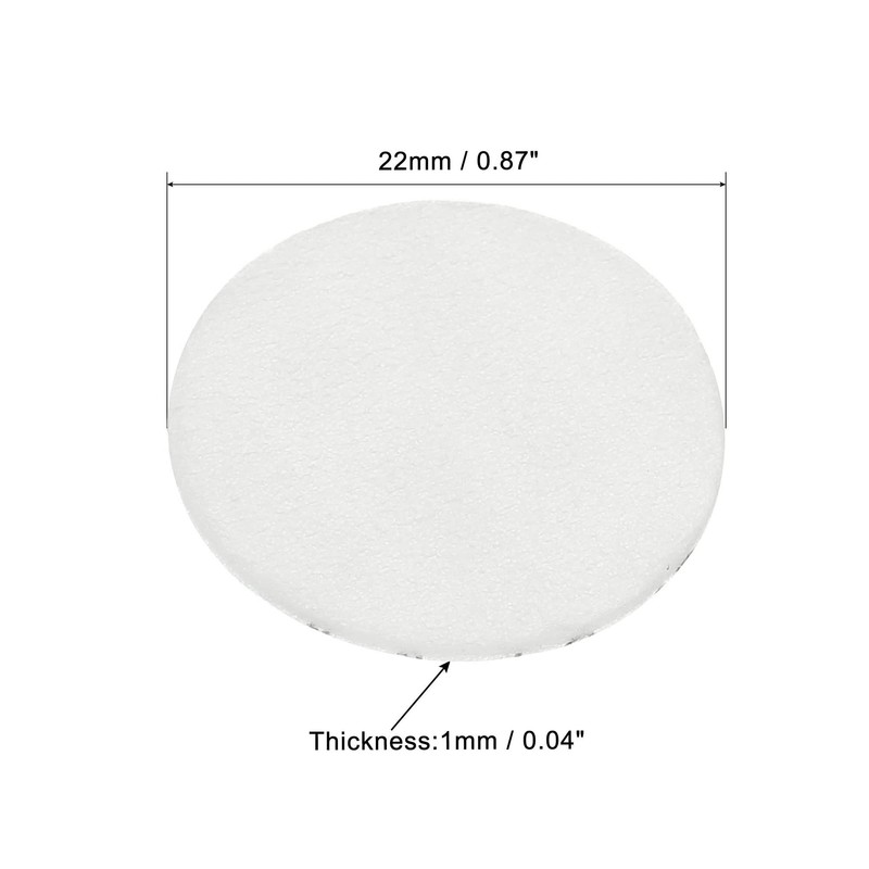 PATIKIL 22mm/0.87" Foam Lid Liner, 100 Pack PS Foam Resistant