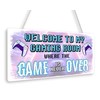 Beenanas Welcome to My Gaming Room Gamer Door Sign Plaque