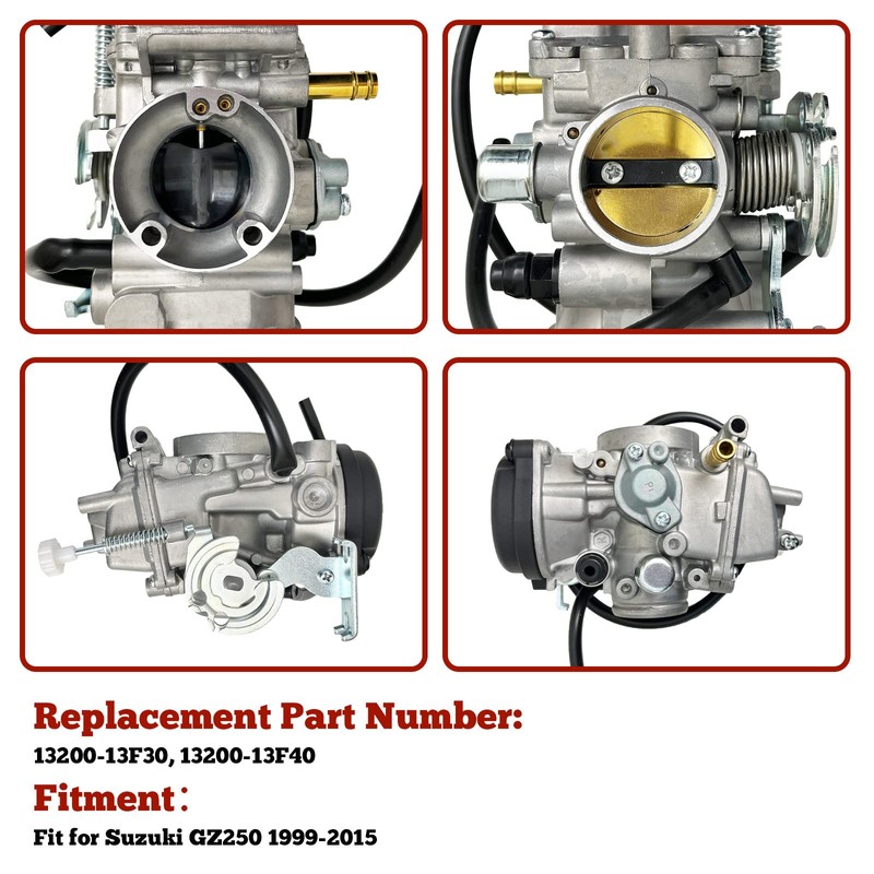 Carburetor Fit for Suzuki GZ250 1999-2015, Replace 13200-13F30 Carb with