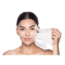 Sweetpea White DIY Makeup Skin Care Enlarged Cotton Facial Masks Sheets (50 Pieces)