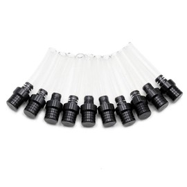 10 Pack CNC Motorcycle Gas Cap Two-Way Breather Tube Vent for Fits All Factory CRF, XR, CR, All Quads, All Off-Road Motorcycle，Black