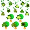 PLULON 40Pcs St. Patrick's Day Decorations, Lucky Banner, Shamrock Hanging