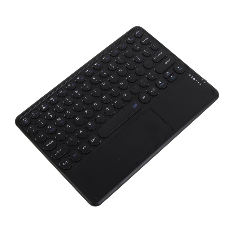 Wireless Keyboard 10in Round Keycap Touchpad Function Portable Widening Enlarging