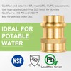 ORIANSE 10 Pack Brass Propress Fittings 3/4" ProPress x 3/4"