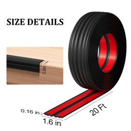 Duzzy Wall Corner Protector Trim, 20 Feet Flexible Inside & Outside Corner Guard Trim, Peel and Stick Corner Molding, Self-Adhesive Strip for Wall Edge, Ceiling, Door Frames, Countertop