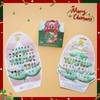 koutey Christmas Stick On Earrings for Little Girls 4-6 -