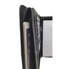 Matt Black Zippered Portfolio Binder - PU Leather Business Portfolio