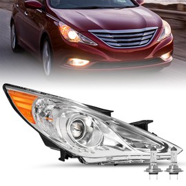 SOCKIR Headlight for 2011-2014 Hyundai Sonata Right Passenger Side w/Bulbs