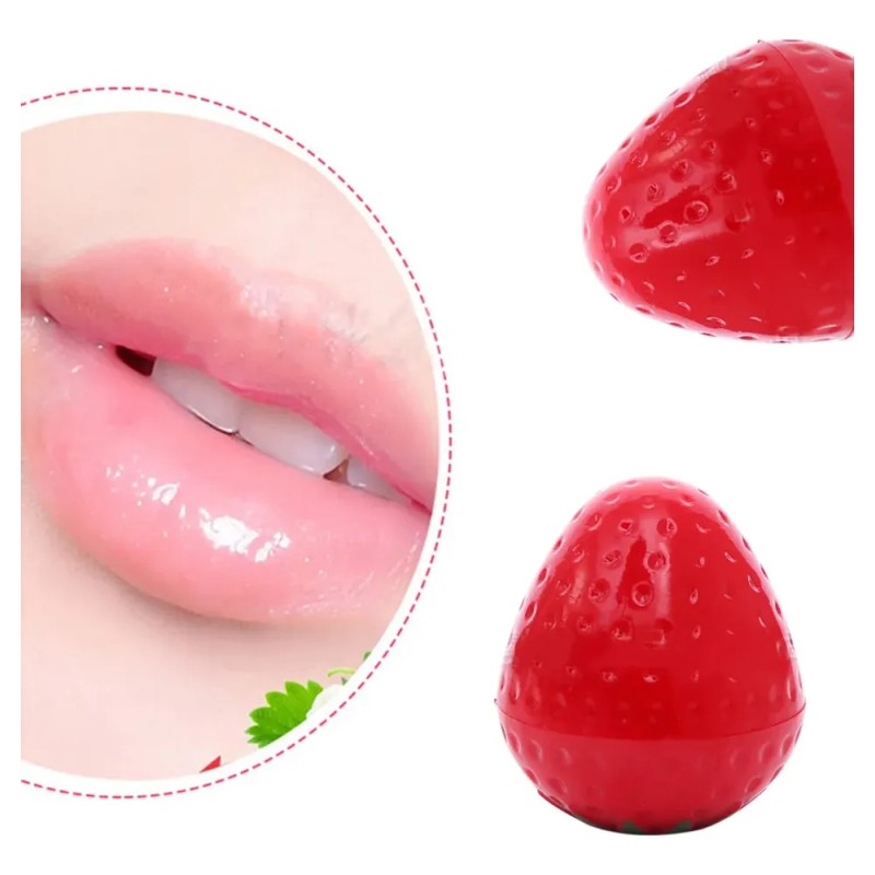 Bálsamo Labial De Fresa: Esencia Vegetal Natural, Duradera