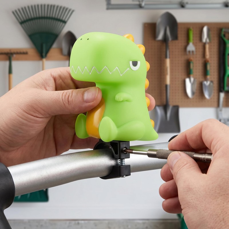 Dinosaur Bike Bell – Cute Bicycle Horn with Squeeze Bulb,