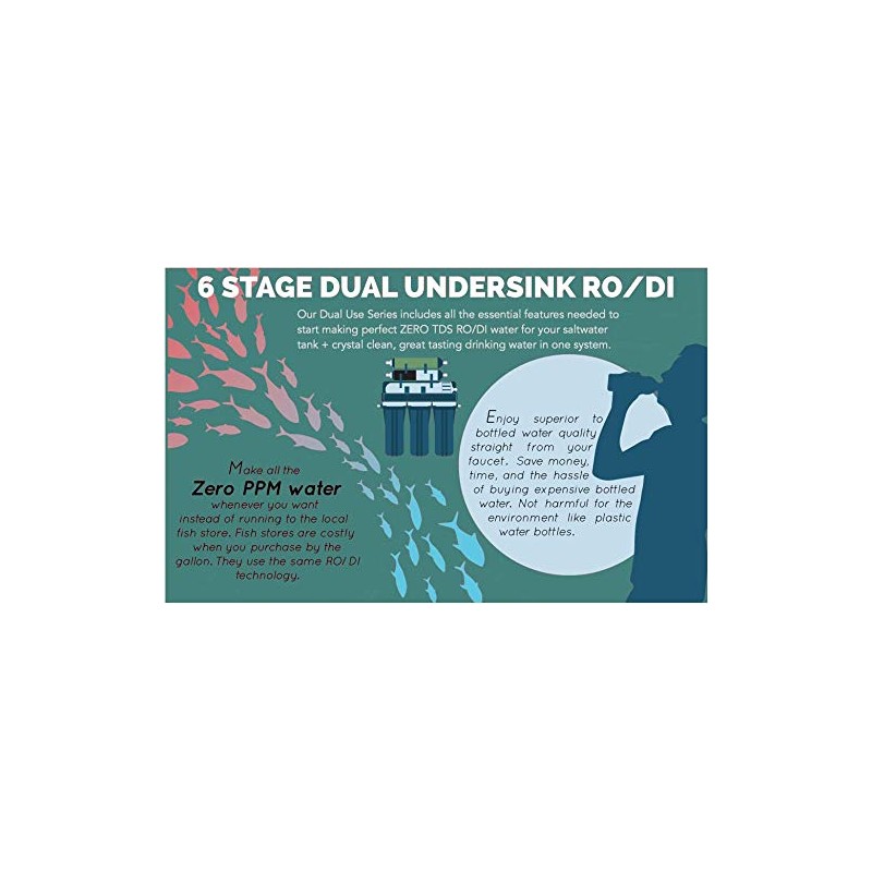 Reverse Osmosis Water Filter System DUAL OUTLET RO/DI | 100