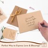Wooden greeting card set with a foldable wooden card and