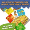 Continuum Games - Digging Dino Bones Board Game, Kids Aged