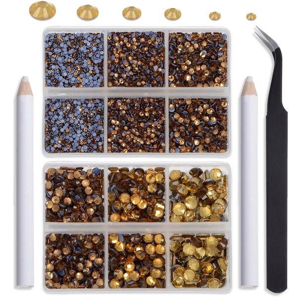 NCB Hotfix Iron on 8000pcs Crystal Rhinestones Round Gem for