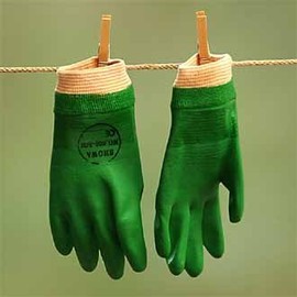 Gardening Gloves Waterproof Showa 600 PVC Gloves - Flexi Handler - Large
