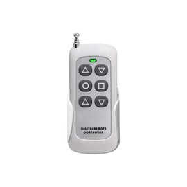 Blütezeit 6-Key Antenna Remote Control Wall Mountable for Automatic Sliding Gate Opener, 433 MHz Mutual-Duplicating Control Range Up to 985ft/300m for Double Gate Accessory 1pc