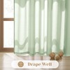 HOMEIDEAS Non See Through Privacy Sheer Curtains, Elegant Lightweight Semi