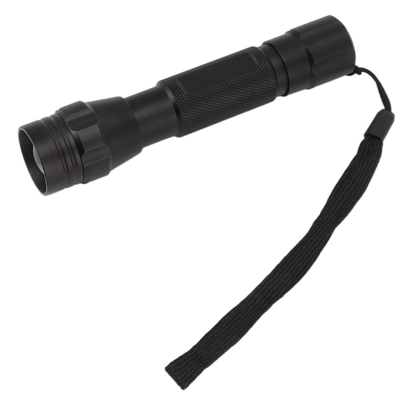 LED Flashlight White Light Battery Powered Aluminium Alloy Retractable Zoom