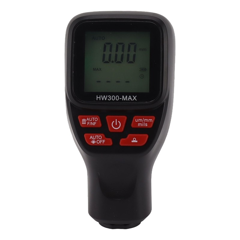 Paint Thickness Meter Gauge 0 To 2000UM Accuracy Auto Power