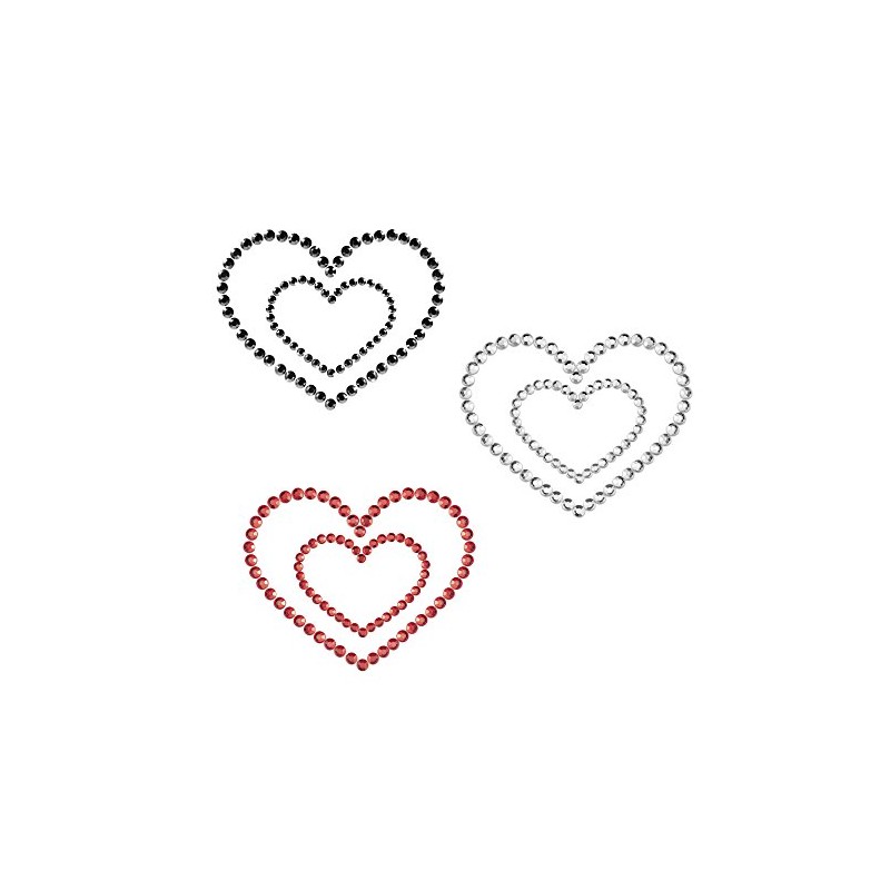 Bijoux Indiscrets Mimi Nipple Patch Heart Silver, , , Silver,