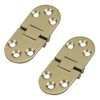 T Tulead Solid Brass Folding Hinges Decorative Folding Flip Top