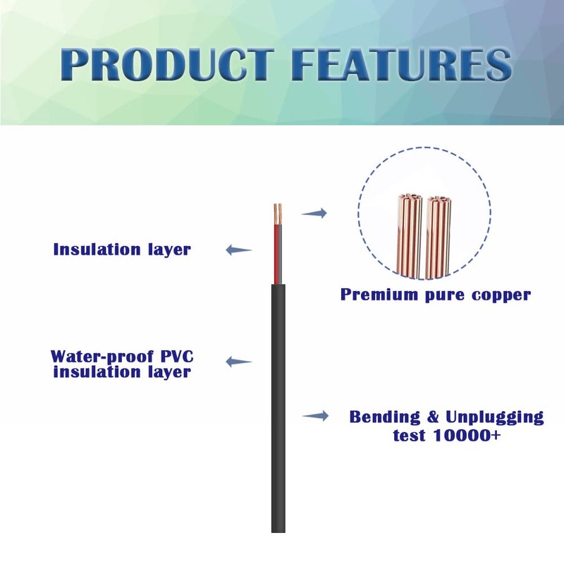 HayEastdor 3PCS LED Strip Light Dimmer Switch Cable DC12V-24V LED