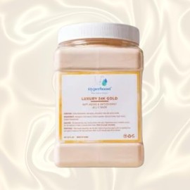 Jelly masks are perfect choice for post treatment. 1 Tub approximately makes 14 face masks * FREE training on the QR code provided on the leaflet (650 gram, 24k Gold)