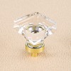 coolnews 8 Pack Crystal Glass Drawer Knobs Brushed Brass/Gold Cabinet