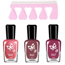 Virellay 3 PCS Schnelltrocknender Glitzer Nagellack Set für DIY