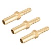 sourcing map Brass Reducer Barb Hose Connection Adapter for Hose