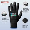 KAYGO Safety Work Gloves MicroFoam Nitrile Coated, 3 Pairs KG18NB,Seamless