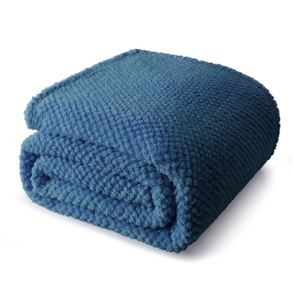 Whale Flotilla Queen Size Fuzzy Fleece Blanket for Bed, 90x90