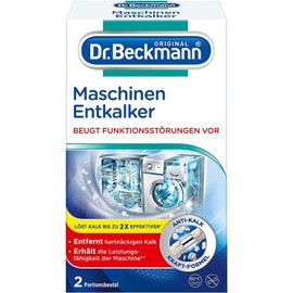 Dr. Beckmann Dr. Beckmann Maschinen-Entkalker | Gegen hartnäckigen Kalk in Wasch- & Spülmaschinen | hilft Funktionsstörungen vorzubeugen | 2x 50 g
