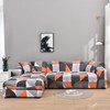 MIFXIN Sectional Couch Sofa Covers 2 Piece Polyester Fabric Stretch