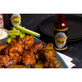 Dave's Gourmet Original Insanity Hot Sauce Featured on Hot Ones Season 1-3 Bottles