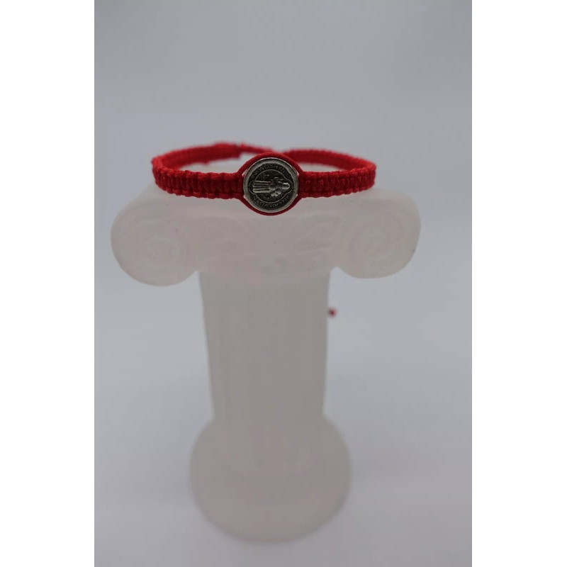 Evil Eye x12 red string kabbalah St Benito medal macrame