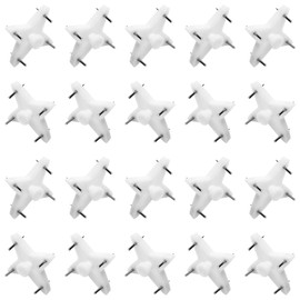 Yinpecly Hardwall Hanger Mount Non-Mark Hook Photo Picture Frame Hanger for Hardware Fasteners Concrete Hooks Wall Wallpaper Walls Wooden Doors White Tone 50pcs