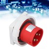 Waterproof Industrial Socket Nylon Brass 4 Pin Aviation Power Connector