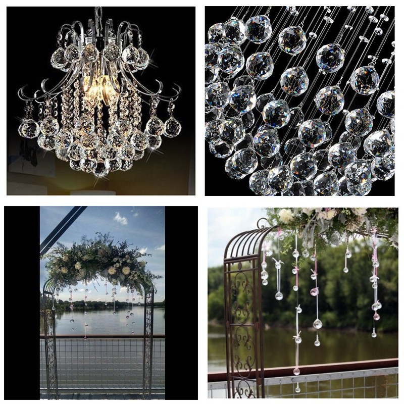 JIHUI Crystal Prism Ball Window Suncatcher Rainow Maker 30mm/1.18 inches