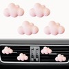 4 Pcs Pink Cloud Air Vent Clips, Cute Cloud Car
