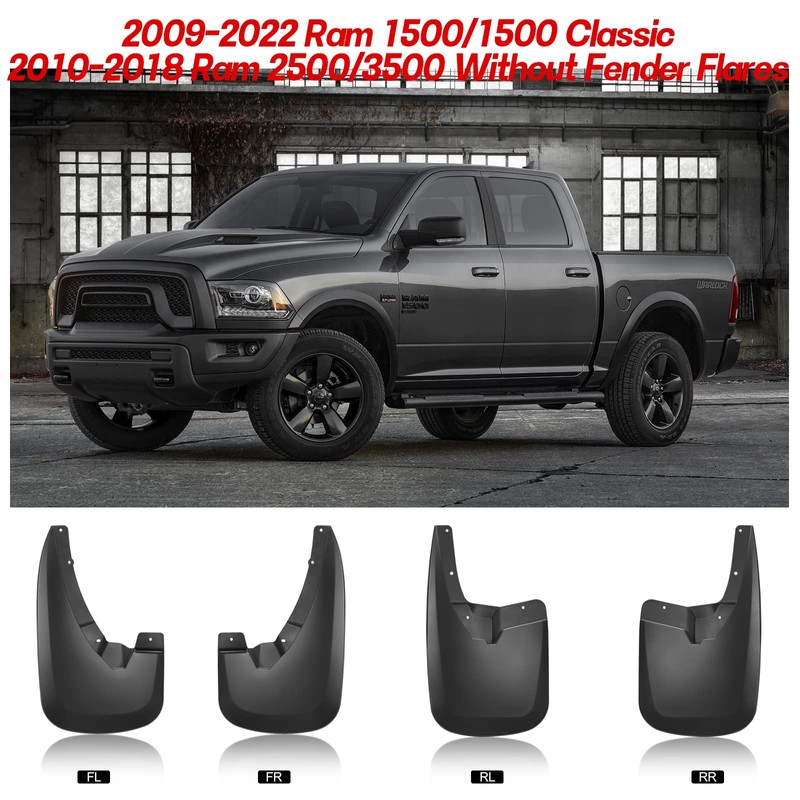 BDFHYK Mud Flaps Splash Guards 4PCS Front & Rear Side