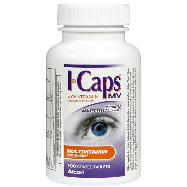 ALCON Caps Eye Multivitamin Lutein Enriched, 100 Coated Tablets
