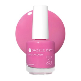 Dazzle Dry Esmalte De Uñas (Paso 3) - Cherry Parfait - Un Rosa Brillante Medio Con Matices Frambuesa. Cremoso De Cobertura Total. (15 Ml)             