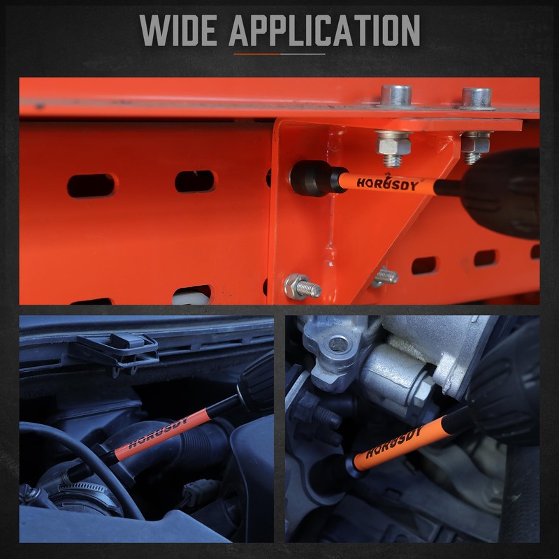 HORUSDY 18Pcs Nut Driver Set SAE and Metric, Impact Magnetic