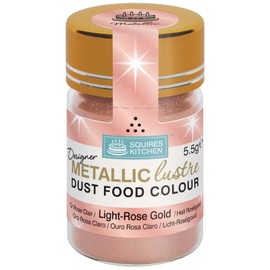Squires Kitchen Designer Light Rose Gold Metallic Lustre Dust 5.5g