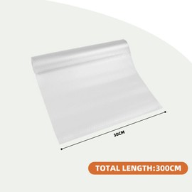 Transparent Drawer Mat, 30 x 300 cm, Non-Slip Mat, Drawers, Cut to Size Film for Kitchen Cupboards, Drawer Inserts, Non-Slip and Versatile (Reusable)