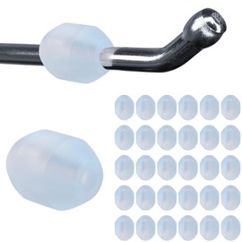 INCREWAY 100PCS Peg Hook Stoppers PVC Inventory Control Clips 4mm Pegboard Peg Locks for Retail Hooks (Clear)