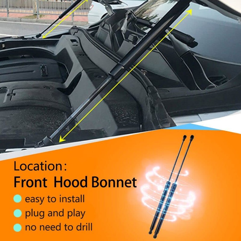 RYOSEIGUN Hood Struts Kit for Toyota Tacoma 3rd N300 2016-2023