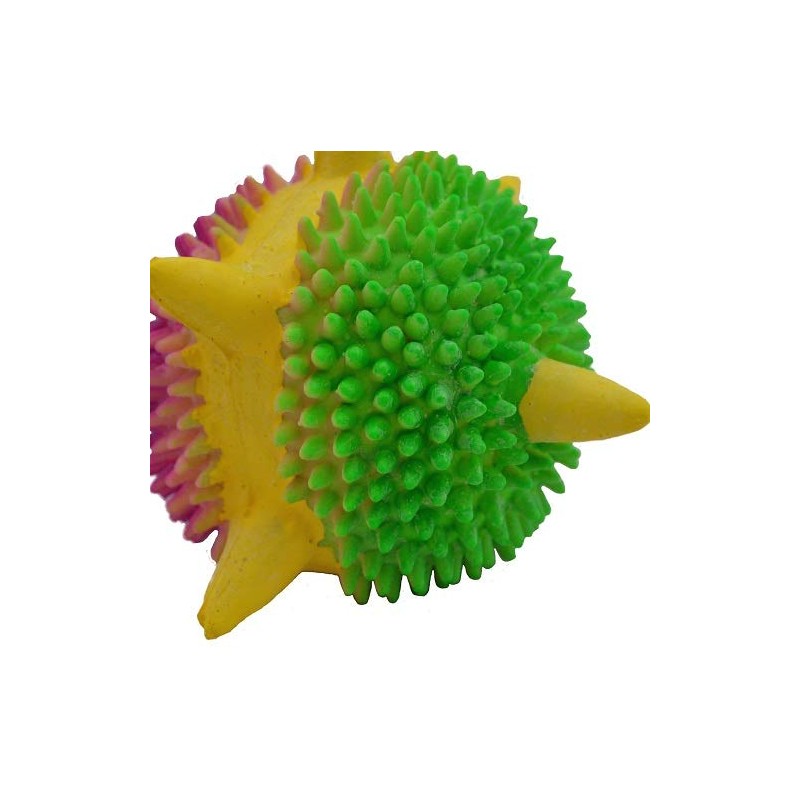 Amazing Pet Products Latex Dog Toy, 3.2-Inch, Spiny Space Ball